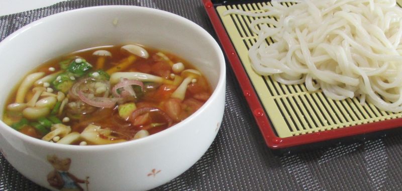 冷やしブナピーつゆうどん