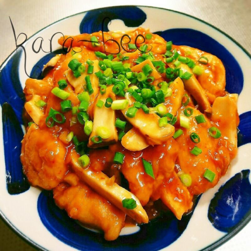 夏に食べたい♪ピリ辛スタミナ!エリンギ鶏むね麻婆