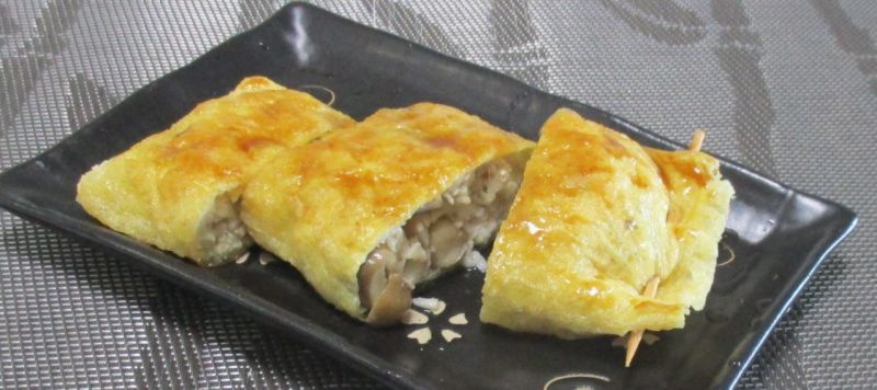 とん平揚げ焼きしめじ入り