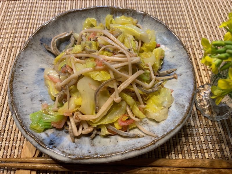 えのきとキャベツのさっといため