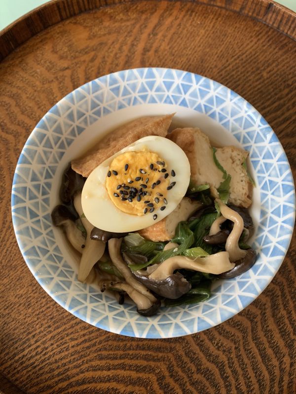 霜降りひらたけと厚揚げの甘くてほっこり関西風煮