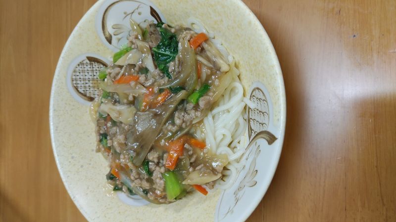 舞茸あんかけうどん