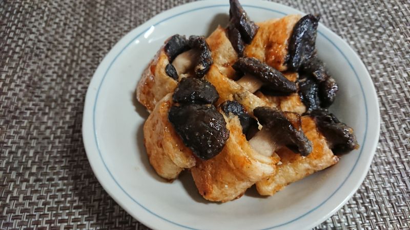 ひらたけの油揚げ巻き