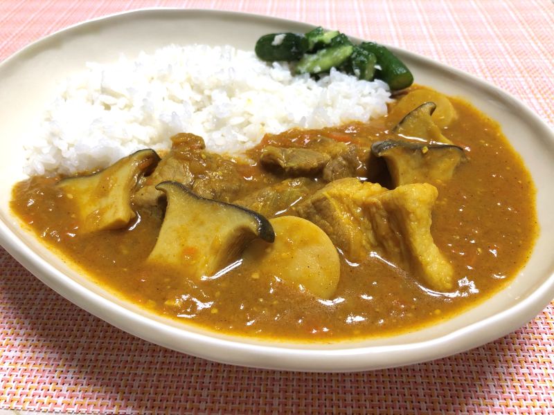 エリンギと豚肉の発酵カレー♪