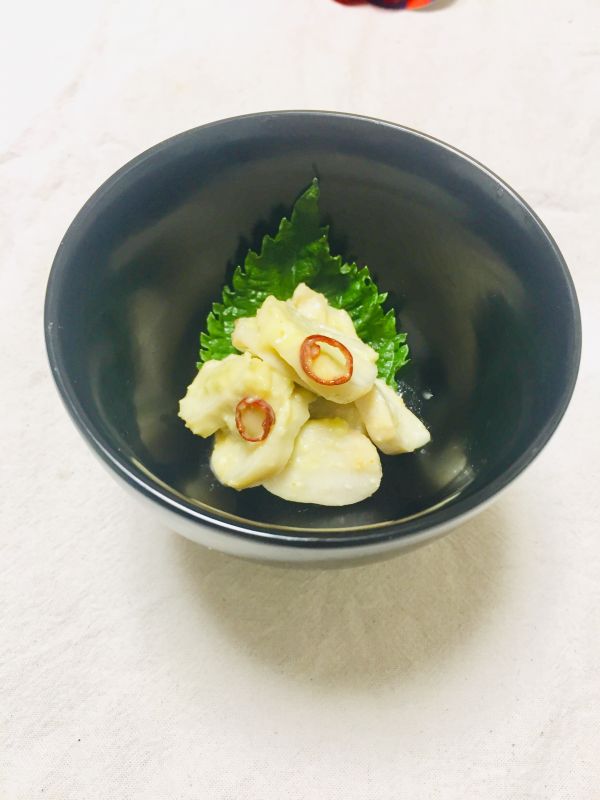 エリンギでタコワサビ