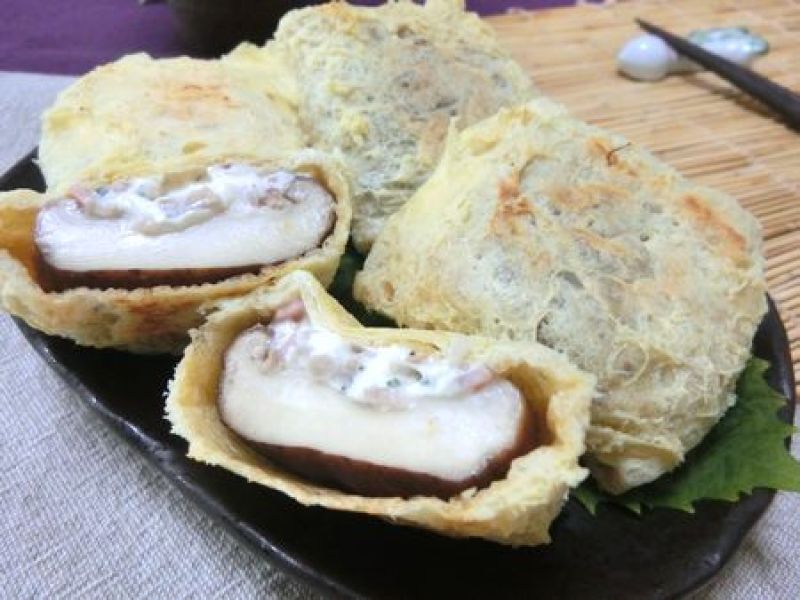 揚げずにサクッとジューシー♪　椎茸のフライ風