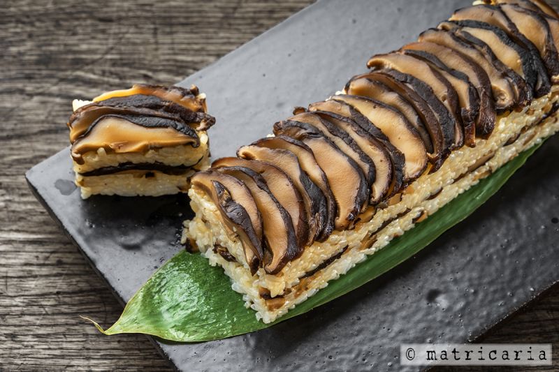 椎茸三昧！どんこ押し寿司