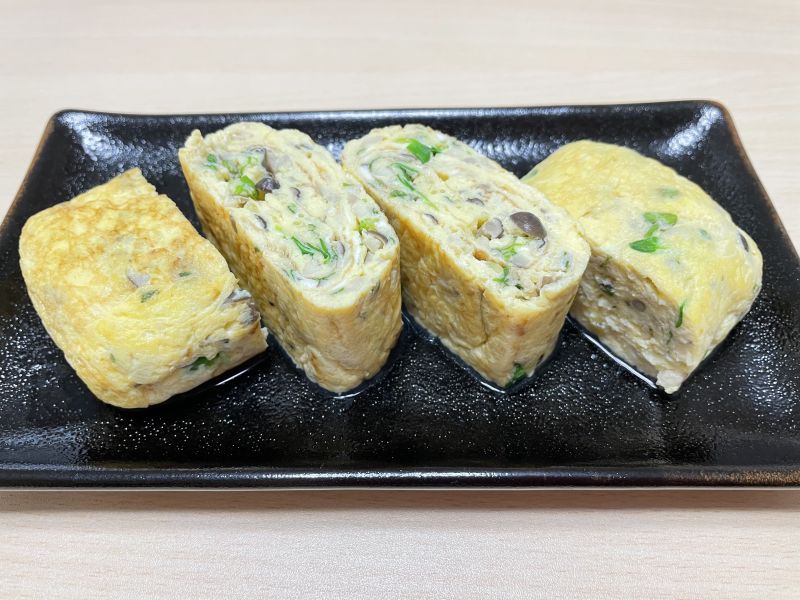 ブナシメジと合わせ薬味の卵焼き♪