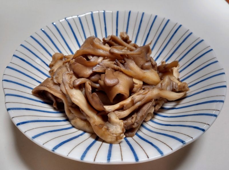 舞茸の梅肉蒸し