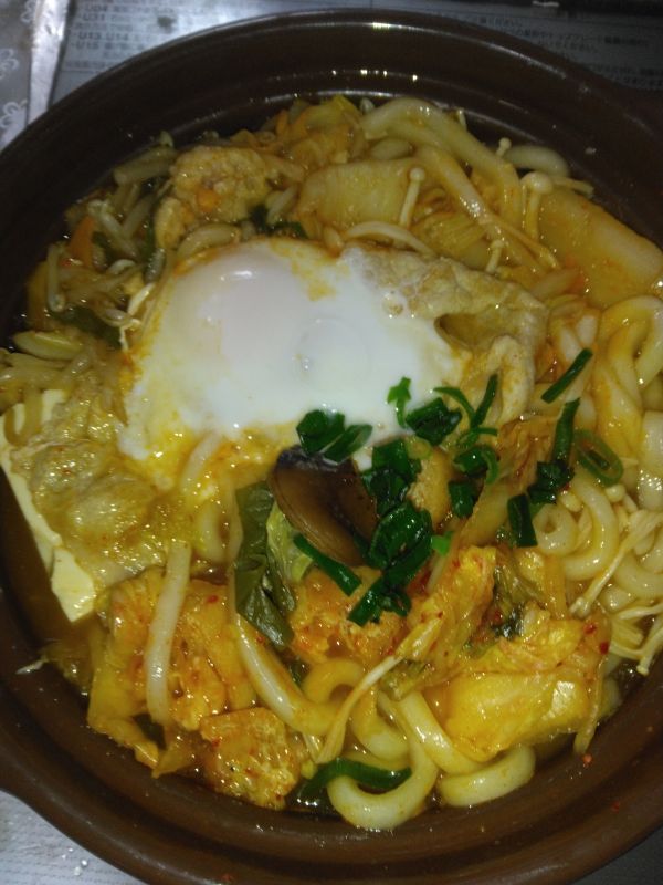 キムチうどん鍋