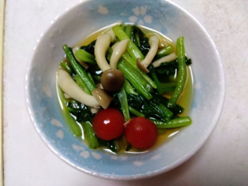しめじと小松菜の煮浸し