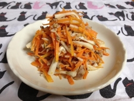 人参とエリンギのサラダ