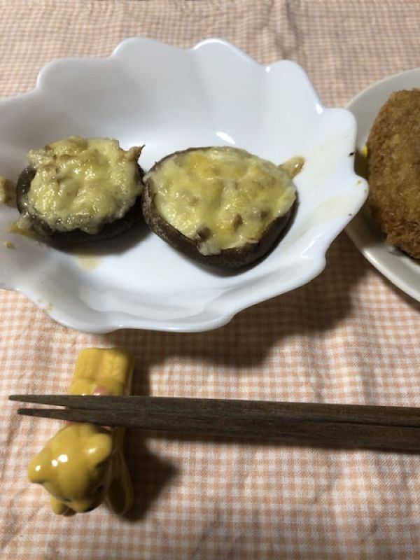 椎茸のチーズ焼き