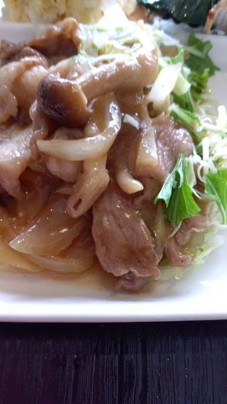 きのこ豚肉野菜生姜焼