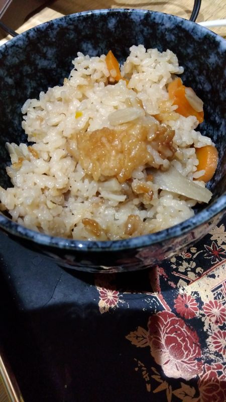 きのこほたて炊き込みご飯