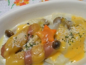 シメジのグラタン　お手軽版