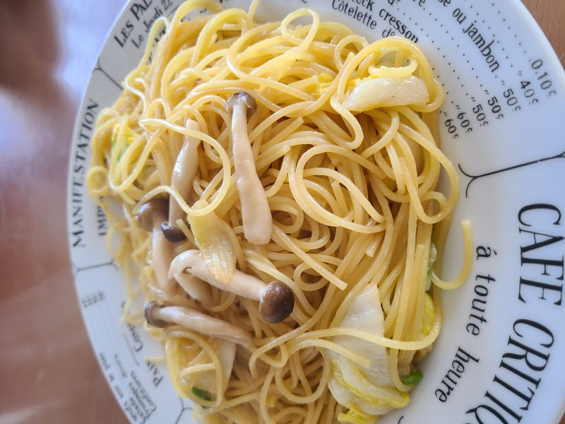 しめじとキャベツの和風パスタ