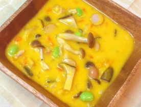 ルーなしで★きのこパンプキンシチュー