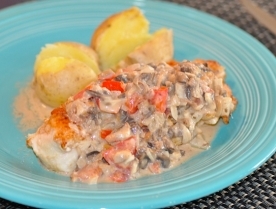 マッシュルームソースｄｅチキンソテー