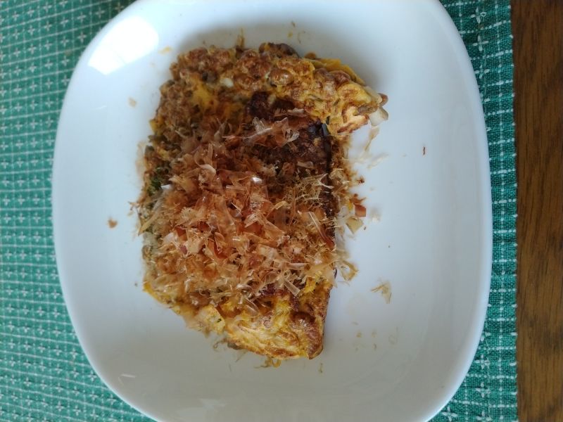 舞たけ入り納豆の卵焼き