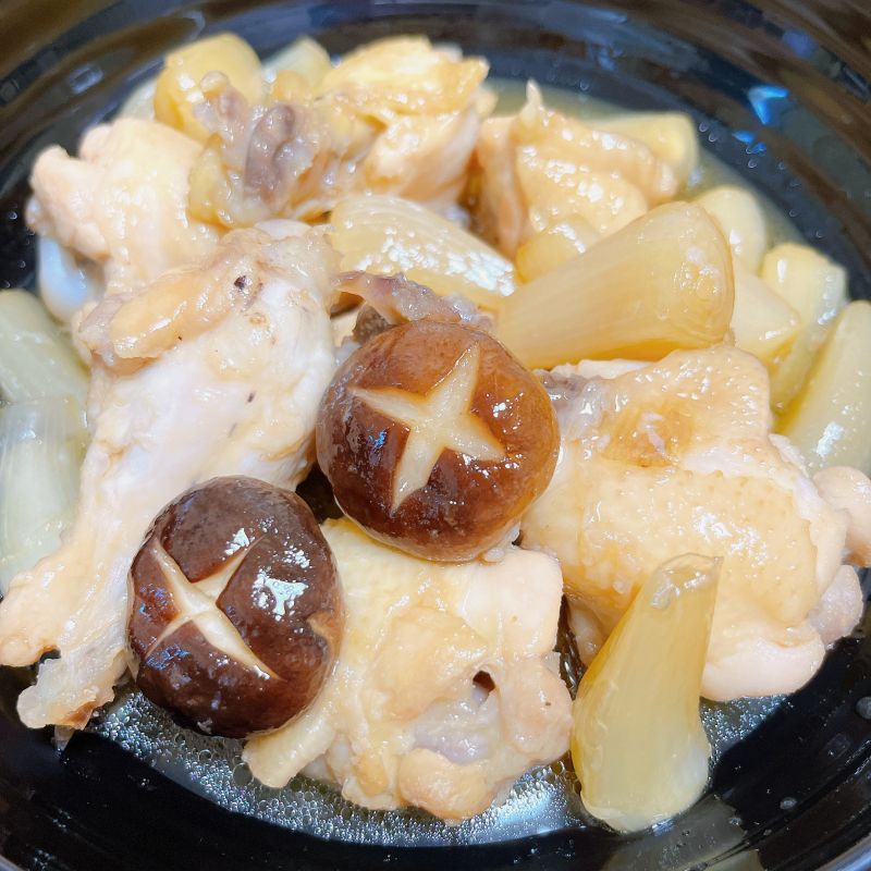 らっきょう酢リメイク♪鶏肉ときのこのさっぱり煮