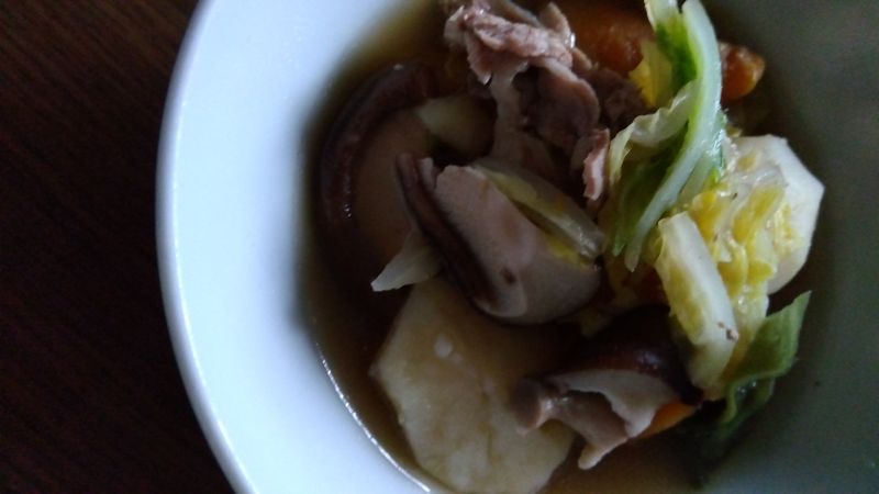 きのこ肉じゃが