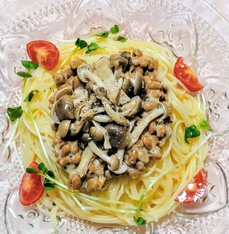 おなか喜ぶ きのこプリプリ冷製パスタ