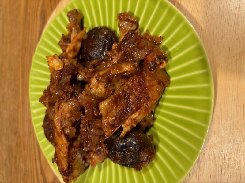 きのこと鶏のいろんなスパイス炒め