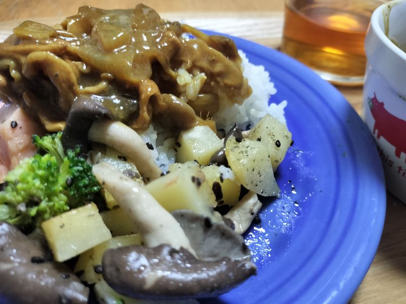 きのこで今日もスマイルカレー