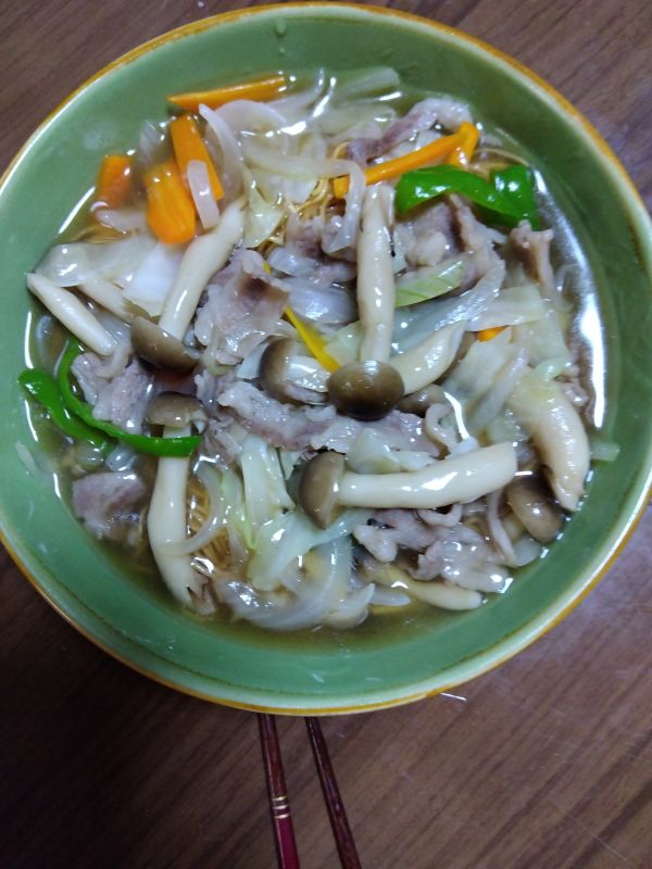 あげそばのしめじあんかけ