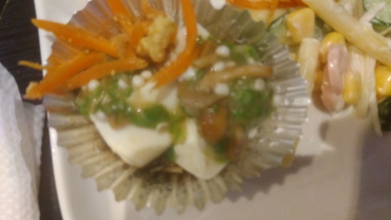 なめこおくら豆腐
