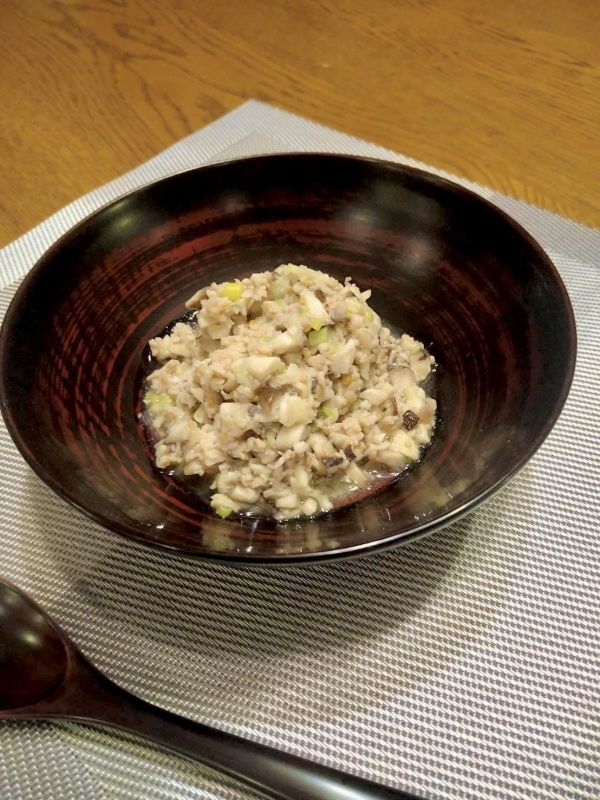 きのこの旨味たっぷり豚そぼろ