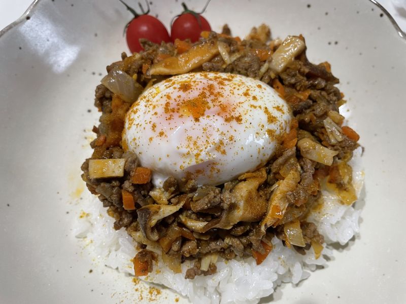 きのこたっぷりキーマカレー