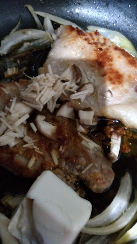 塩麹きのこ焼き豚