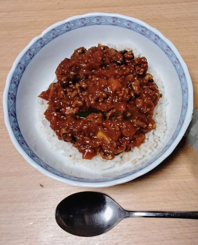 たっぷりきのこのキーマカレー
