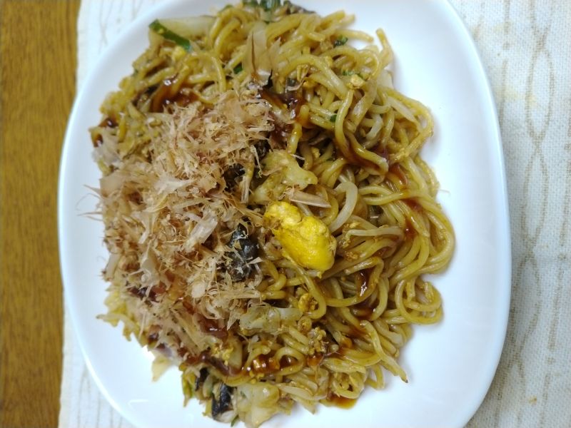 焼きそばひらたけ入り