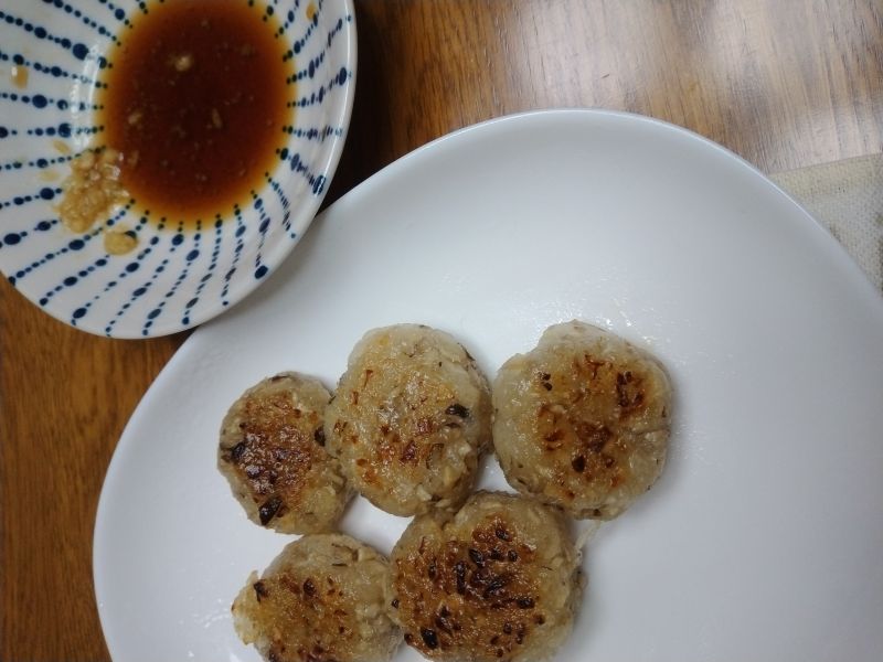 大根きのこ餅