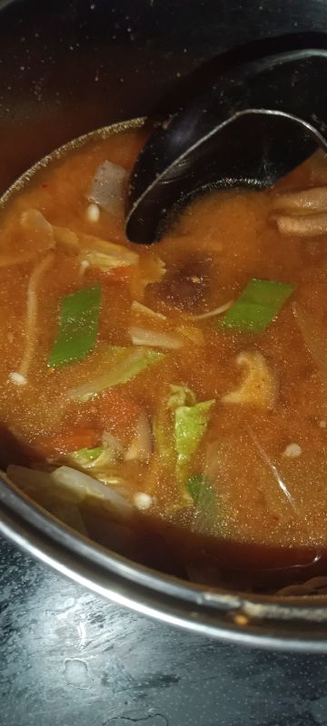 もつきのこ汁