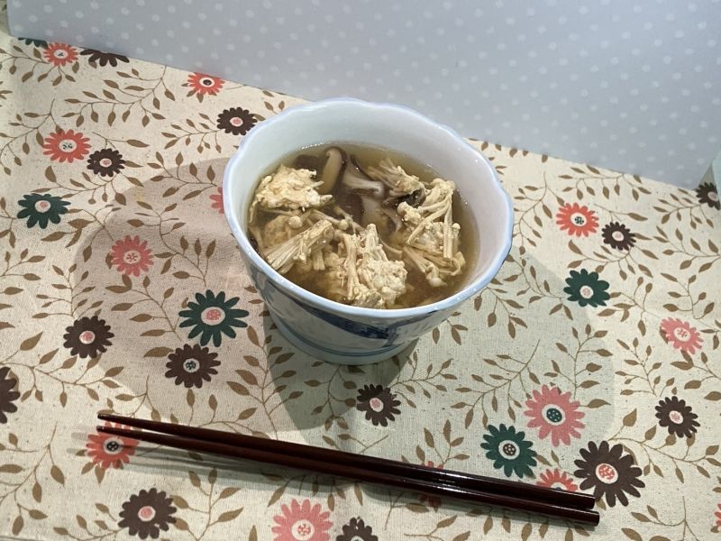 肉団子とキノコのほっこりスープ