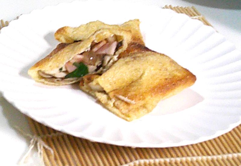 きのこ三種の柚子胡椒味噌あげきんちゃく