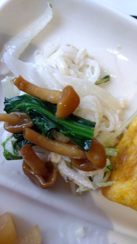 なめこと青梗菜あえ