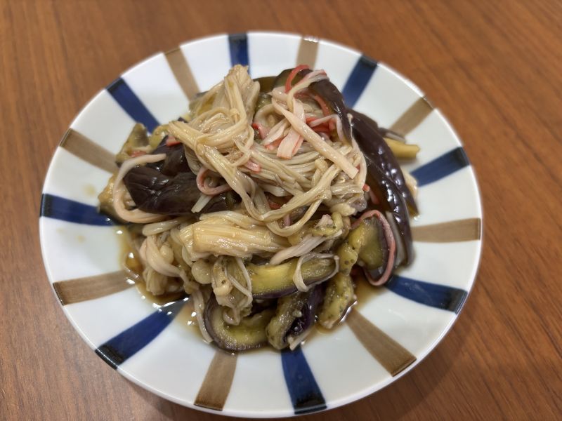 えのきとなすのポン酢和え