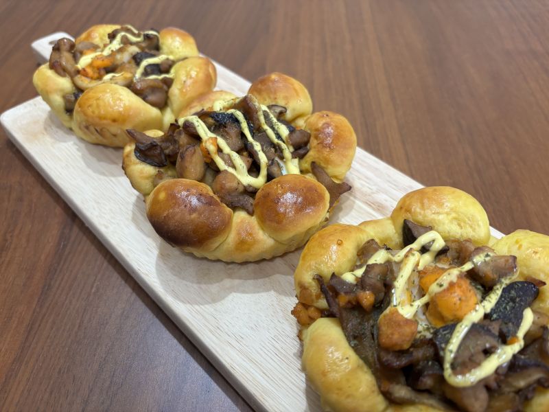 きのこの照り焼きパン