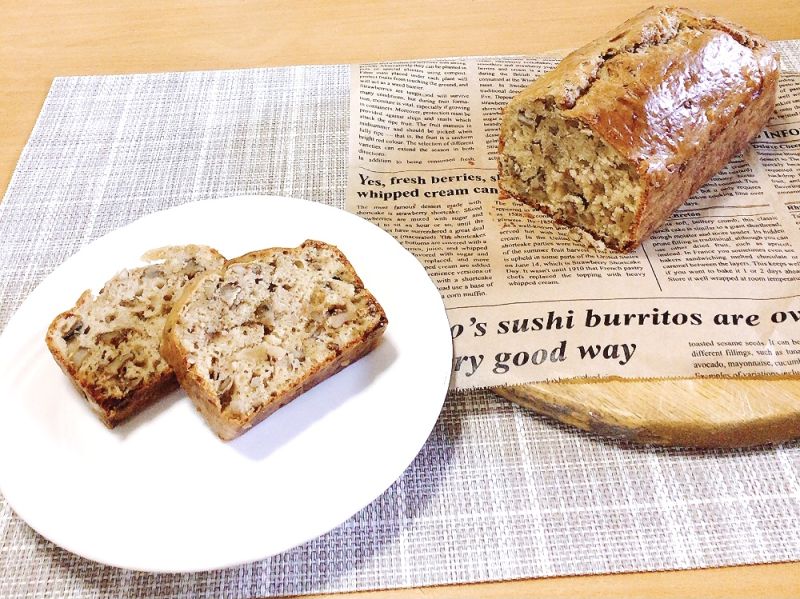 ごぼうときのこのクルミソケークサレ