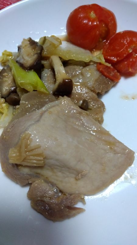 西京味噌豚きのこ
