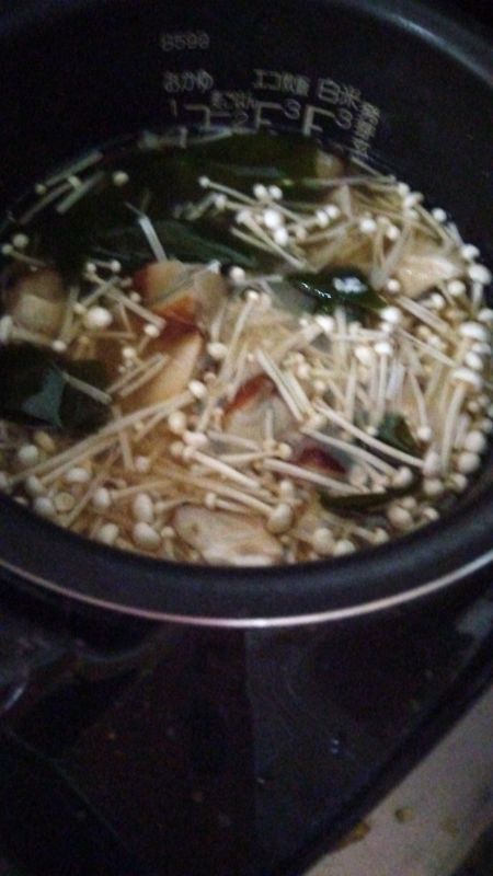きのこ炊き込みご飯