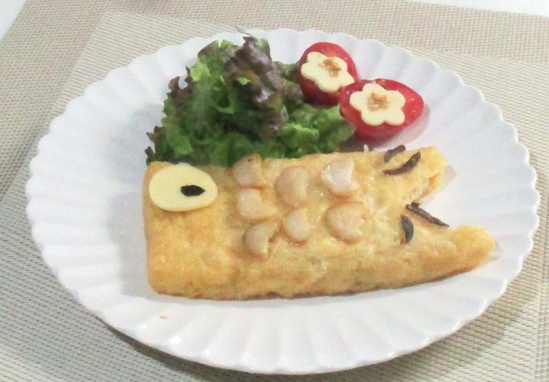 エリンギ和風カツレツこいのぼり編
