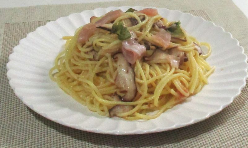 どんこ炒り香ばしいひんやりペペロンチーノ