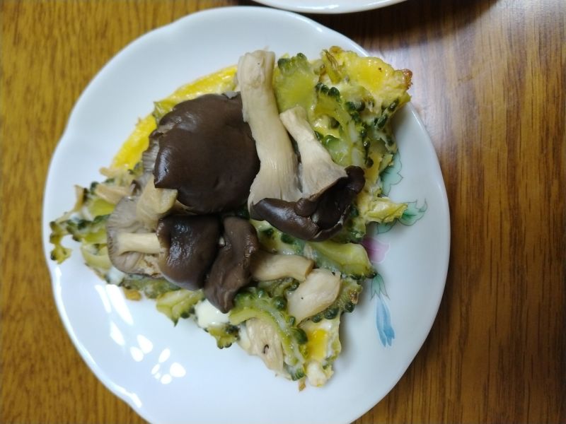 ひらたけゴーヤのキッシュ