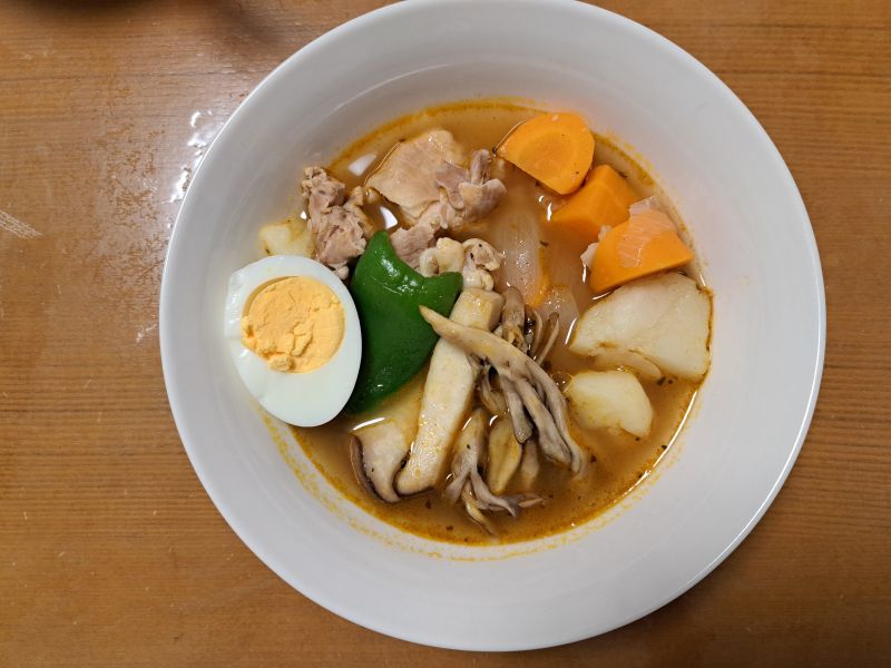 きのこたっぷりスープカレー